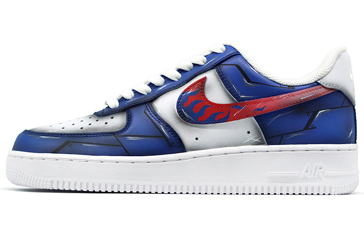 

Кроссовки Nike Air Force 1 Skateboard Shoes Men Low-Top Blue Red