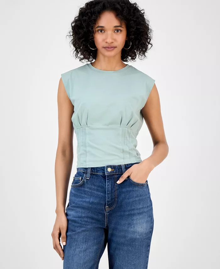 

Женский корсетный топ Karmen с затяжкой и без рукавов GUESS, зеленый