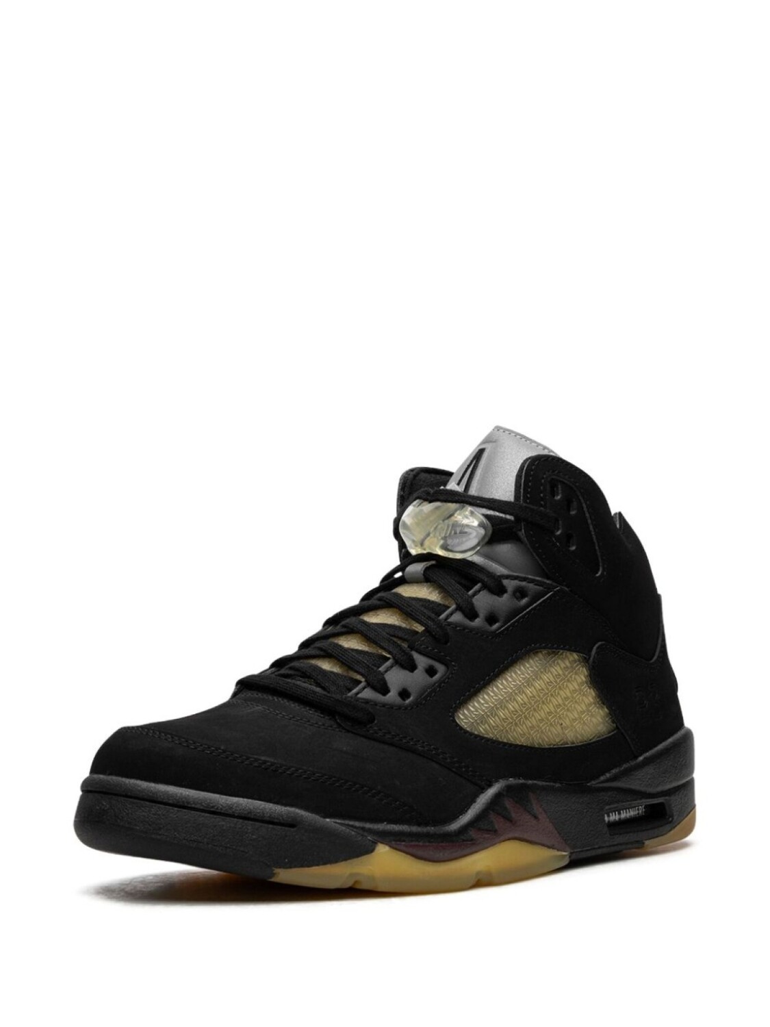 Jordan кроссовки Air Jordan 5 Black из коллаборации с A Ma Maniére, черный — фото 4