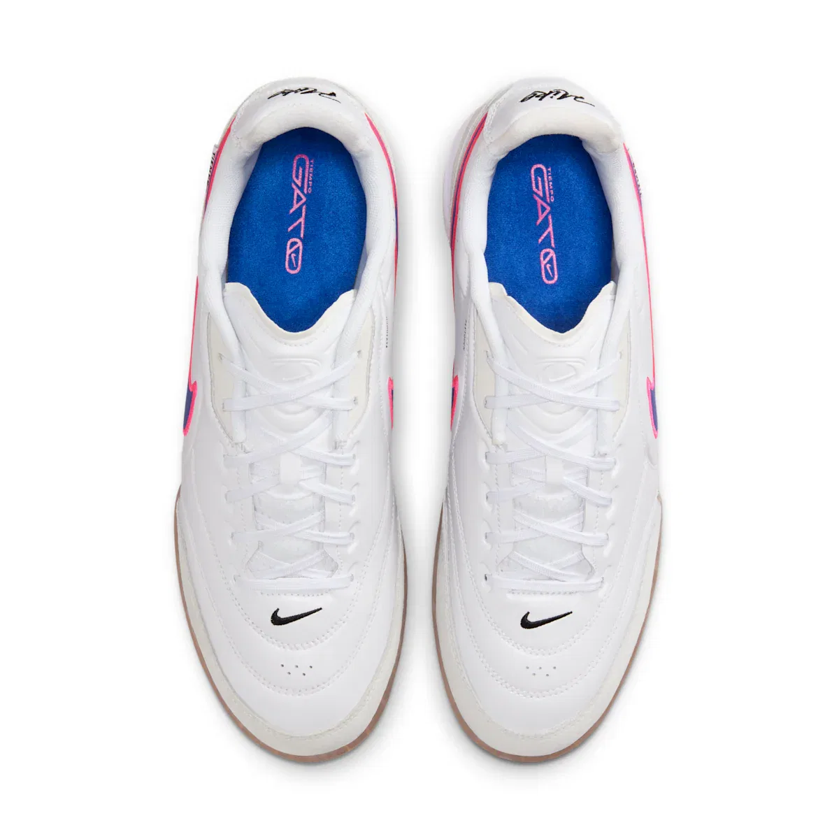 Мужские низкие футбольные бутсы Tiempo Streetgato для игры в помещении/на корте Nike, белый — фото 4