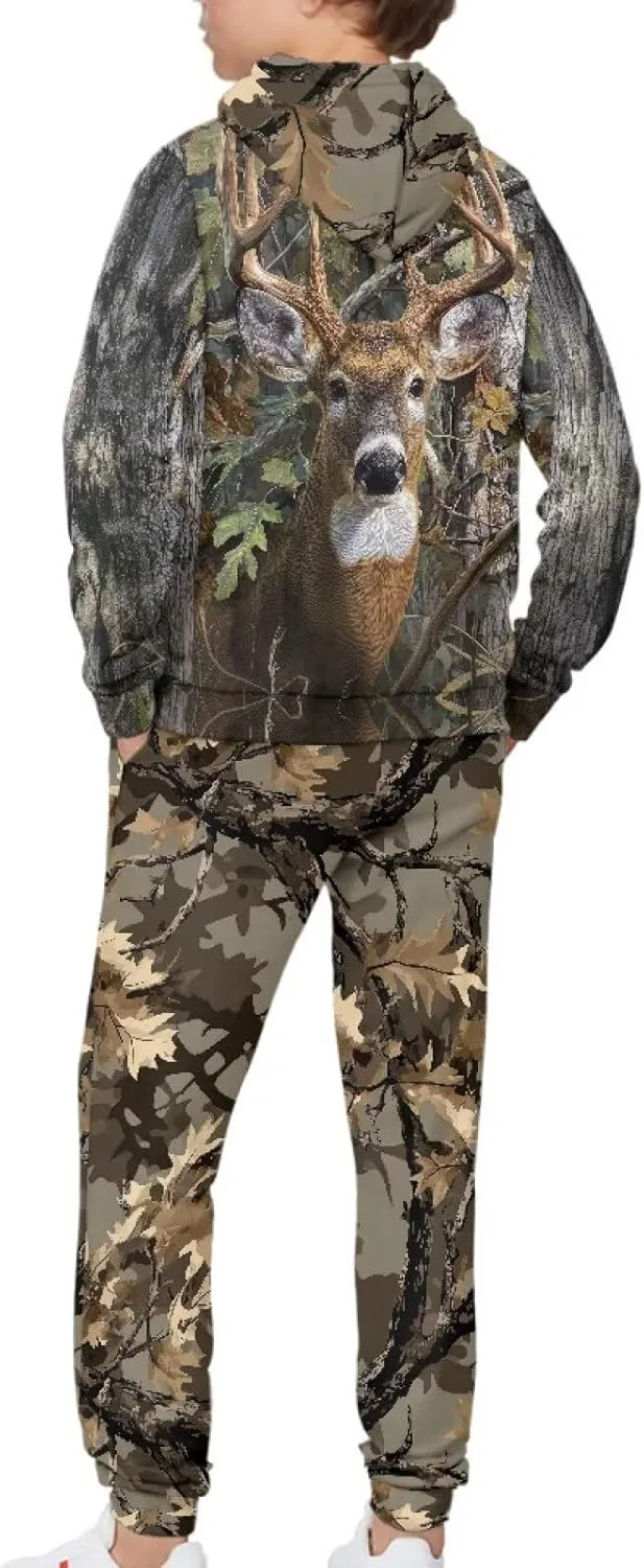 Детский спортивный костюм Camo Deer C, Xpyiqun, 2 предмета (толстовка и штаны) — фото 4
