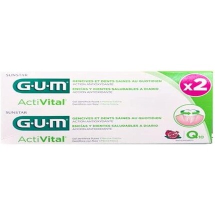 

Gum Зубная паста Activital Q10 75 мл - Упаковка из 2 шт.