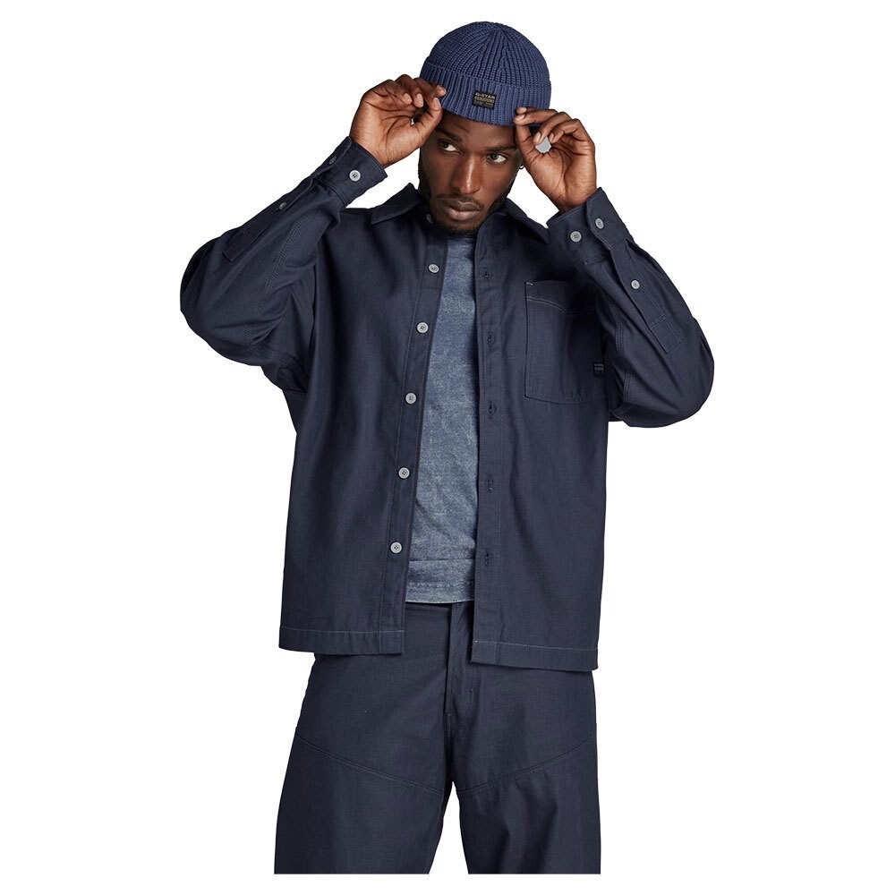 

Куртка G-Star Boxy Fit overshirt, синий