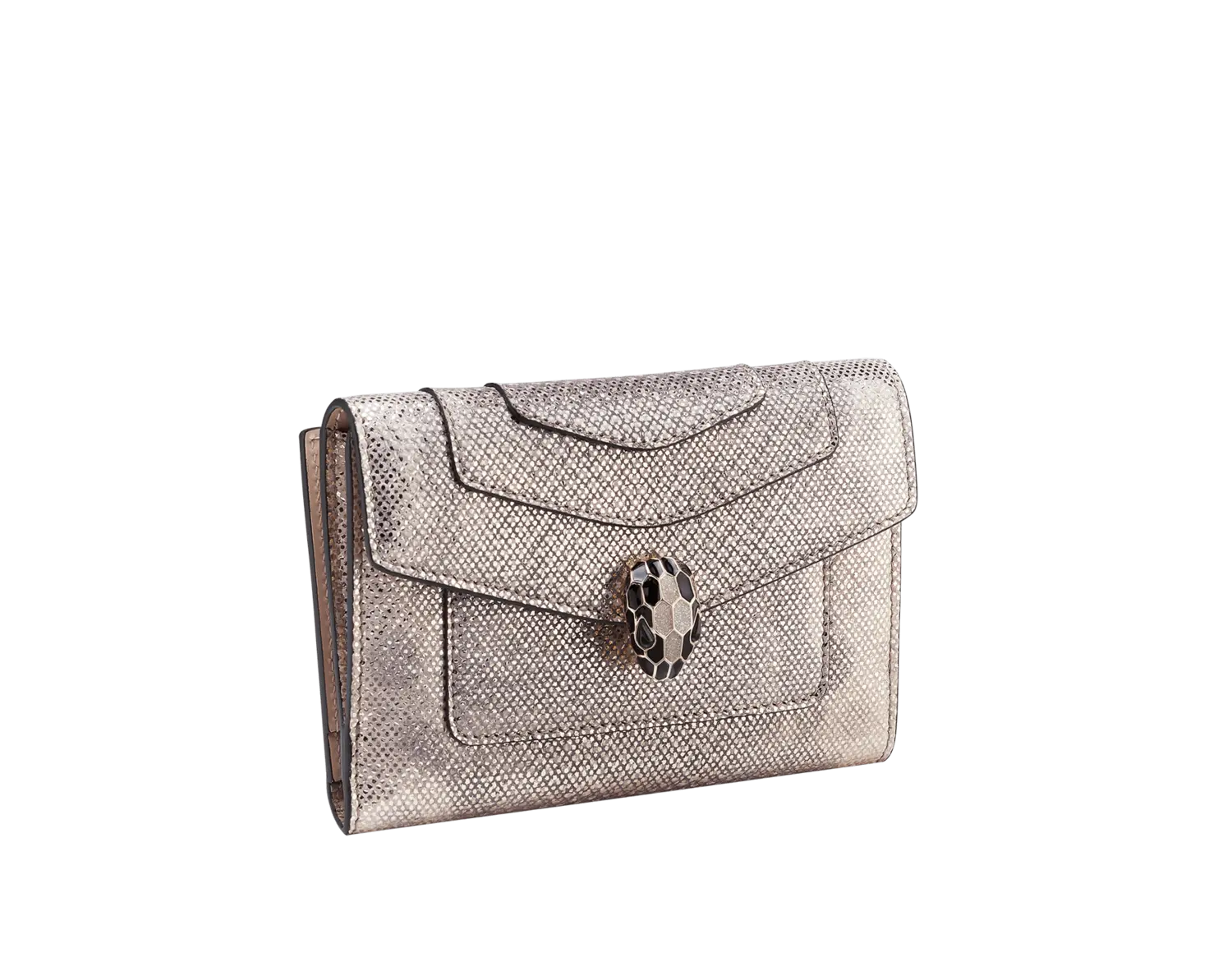 

Serpenti forever двойной кошелек Bvlgari, бежевый