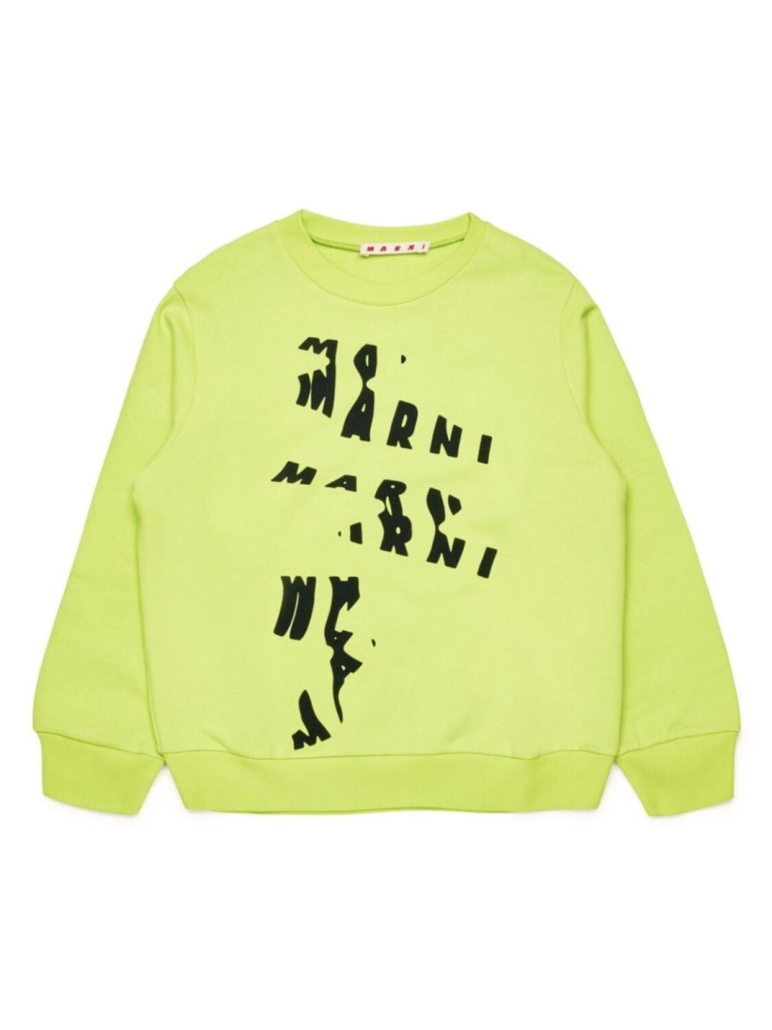 

Marni Kids хлопковая толстовка с логотипом, зеленый