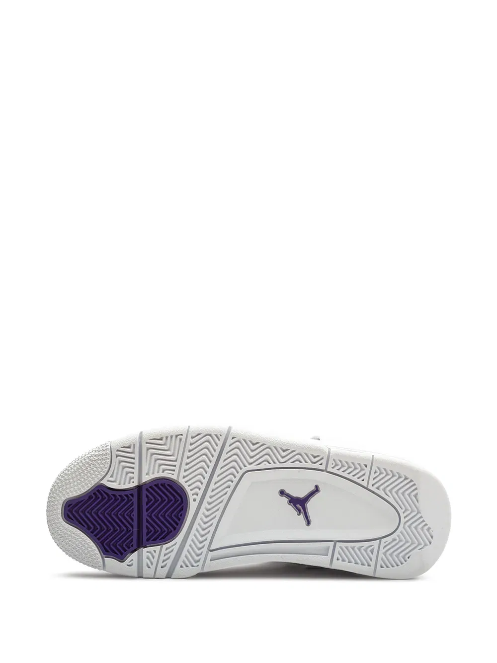 Кроссовки Air Jordan 4 Retro "Metallic Pack - Purple" Jordan Kids, белый — фото 4