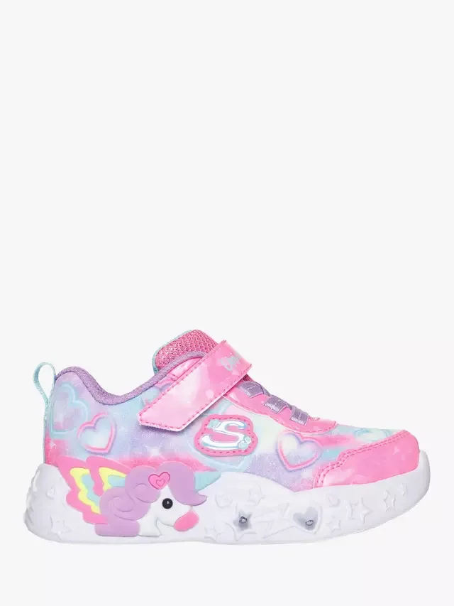 Детские кроссовки Unicorn Charmer Lil Heart Sparkles, розовые/разноцветные Skechers