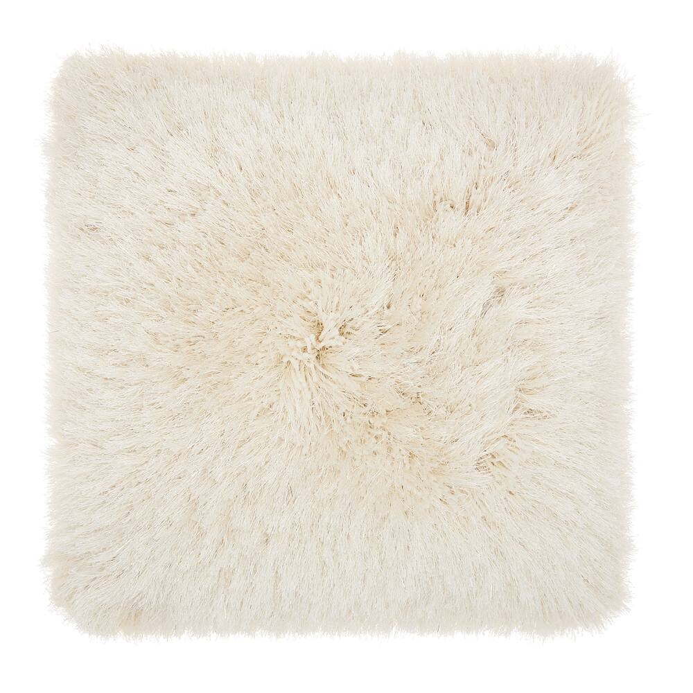 

Продолговатая декоративная подушка Mina Victory Yarn Shimmer Shag, цвет Cream