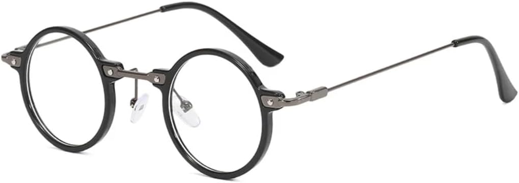 

Солнцезащитные очки с защитой от УФ-излучения UV400 | Маленькая круглая оправа | Линзы конфетных цветов для занятий спортом на открытом воздухе и вождения DSVIGF, Black Clear