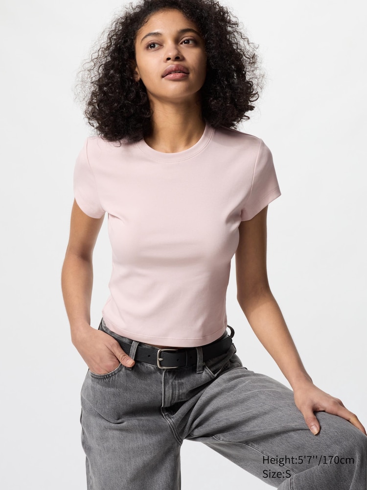 

Мини футболка Uniqlo, цвет 11 розовый