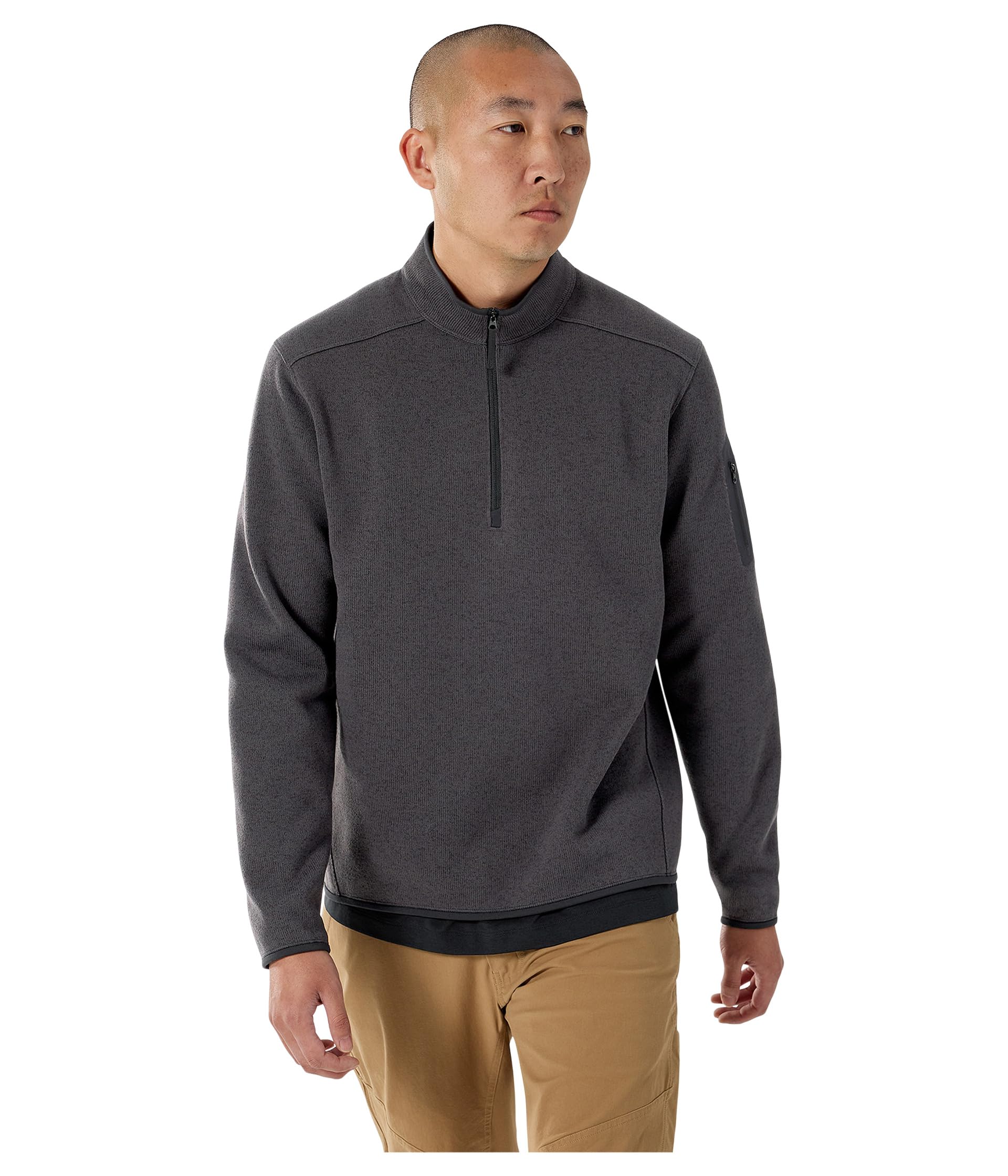 

Толстовка Arc'teryx Covert 1/2 Zip, цвет Black Heather II 1