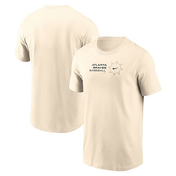 

Мужская футболка natural atlanta braves pinwheel lockup Nike