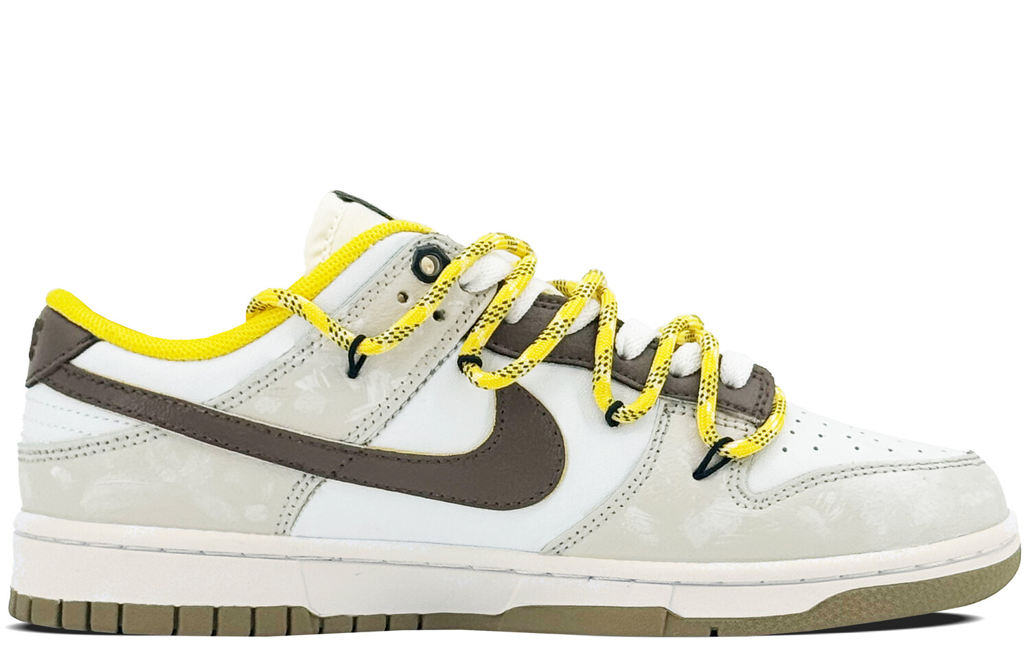 

Кроссовки Nike Dunk Skateboarding Shoes Unisex Low-top Beige/white, коричневый