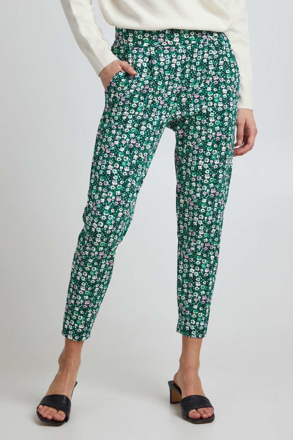 

Брюки ICHI Stoffhose, зеленый