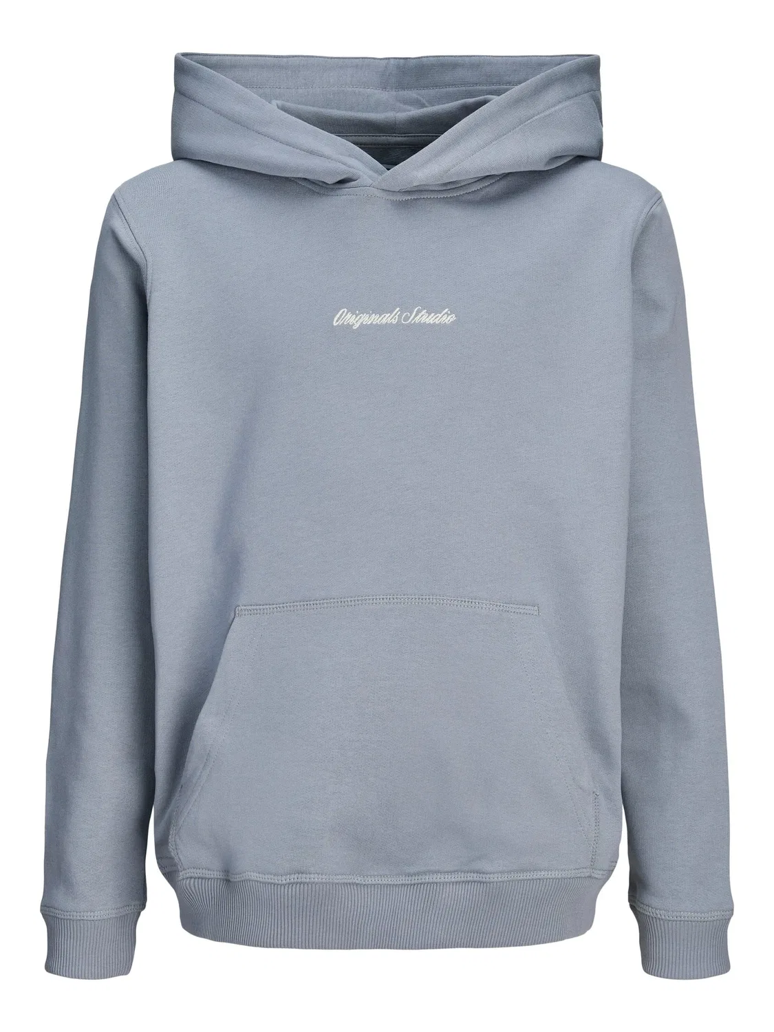 Свитшот с капюшоном, однотонный, JACK & JONES Junior, tradewinds