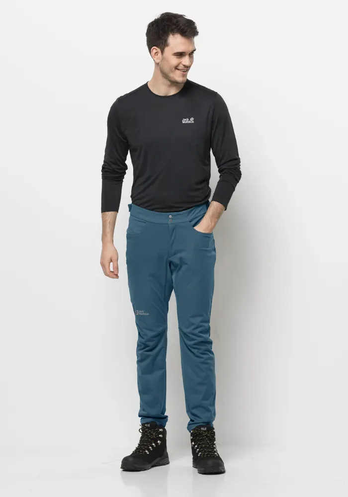 

Брюки из софтшелла Jack Wolfskin "MOROBBIA PANTS M", синий