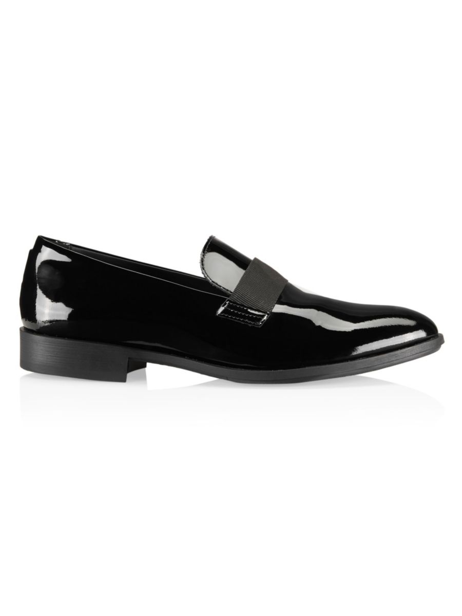 Лакированные кожаные лоферы Eastside Dries Van Noten, черный