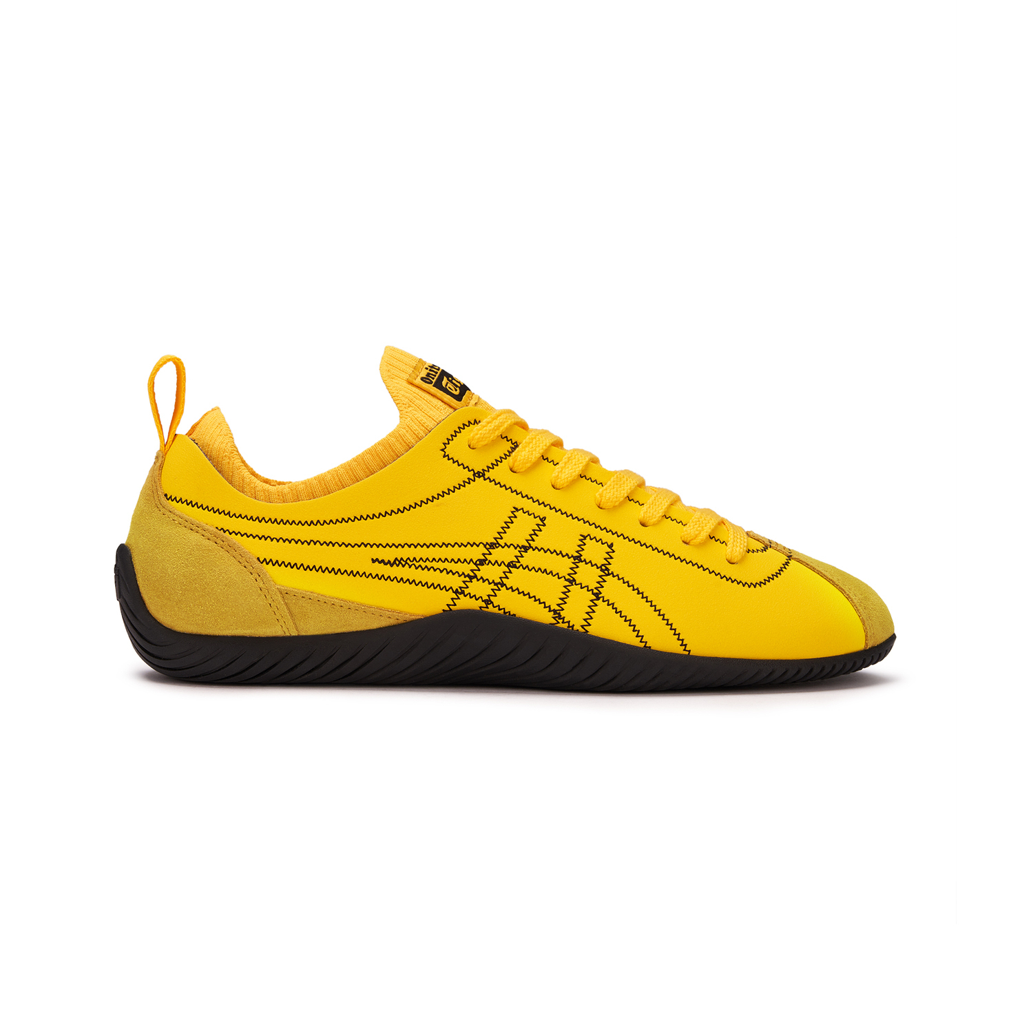 Onitsuka Tiger Удобные низкие повседневные кроссовки Sclaw, унисекс, желтые — фото 3