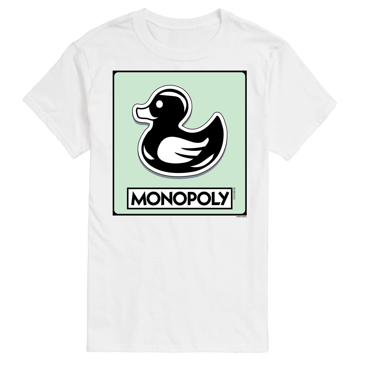 

Футболка с изображением утки Big & Tall Monopoly Licensed Character, белый