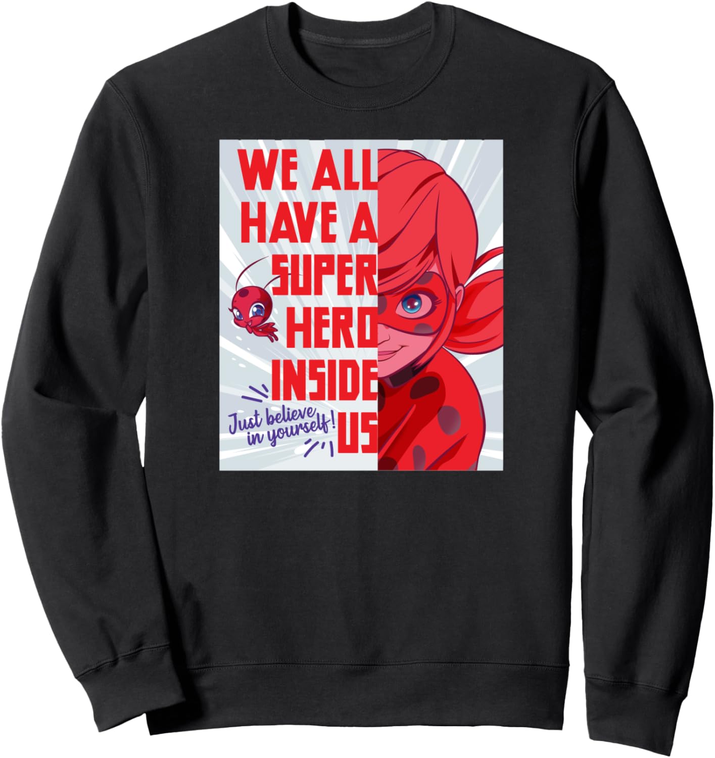 

Толстовка с изображением супергероини Ледибаг из коллекции Miraculous Collection, черный