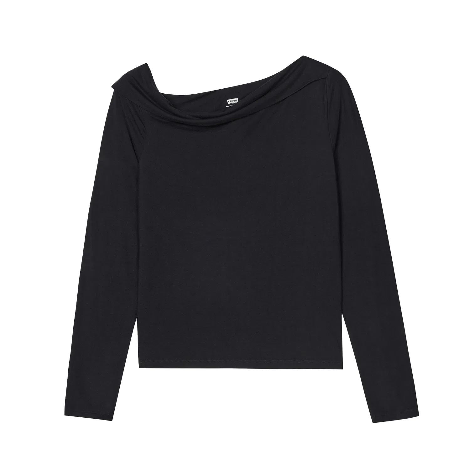 Футболка женская Black с асимметричным воротником Levis