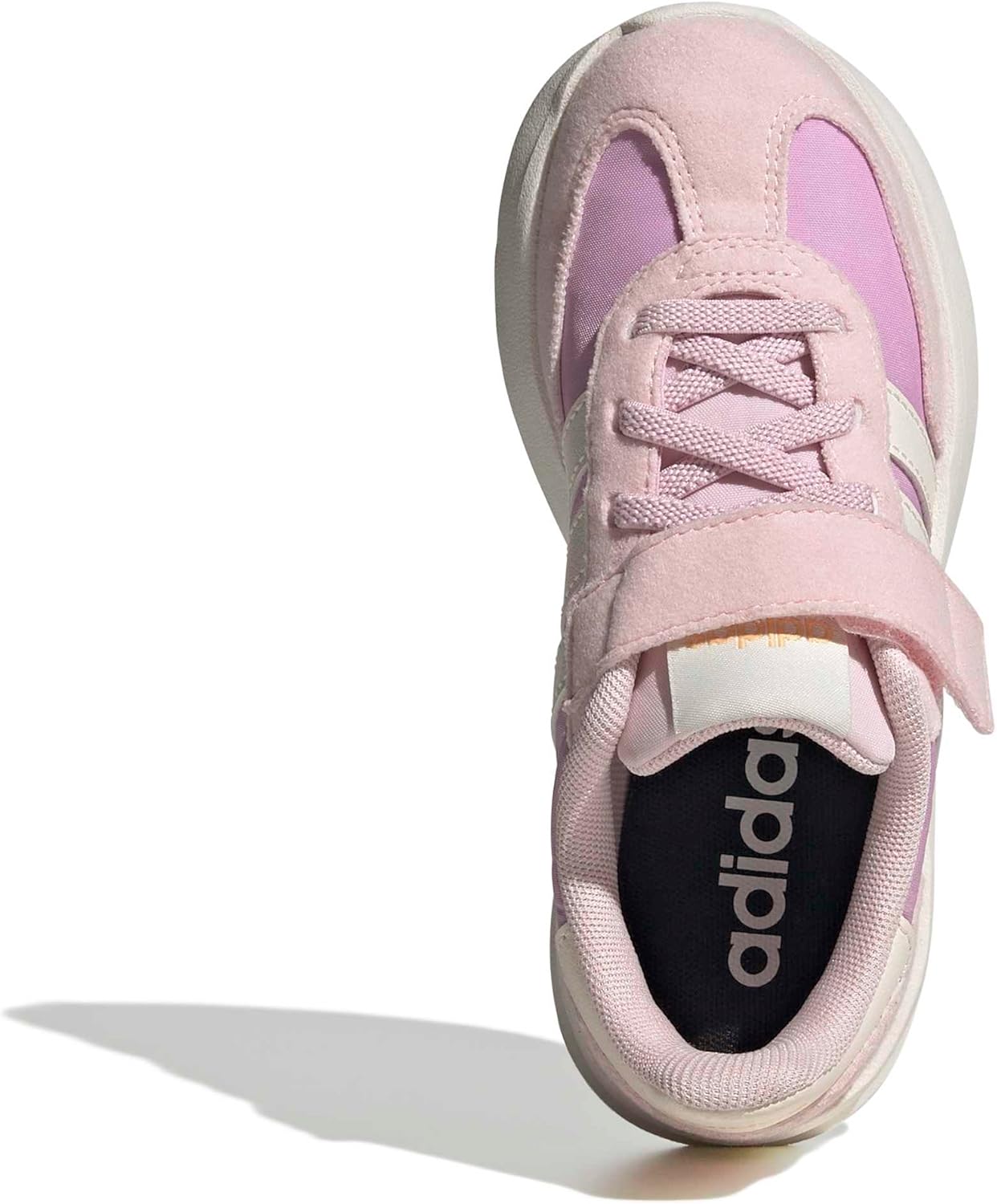 Детские кроссовки Adidas Run 70s 2.0 (унисекс), белый/розовый — фото 3