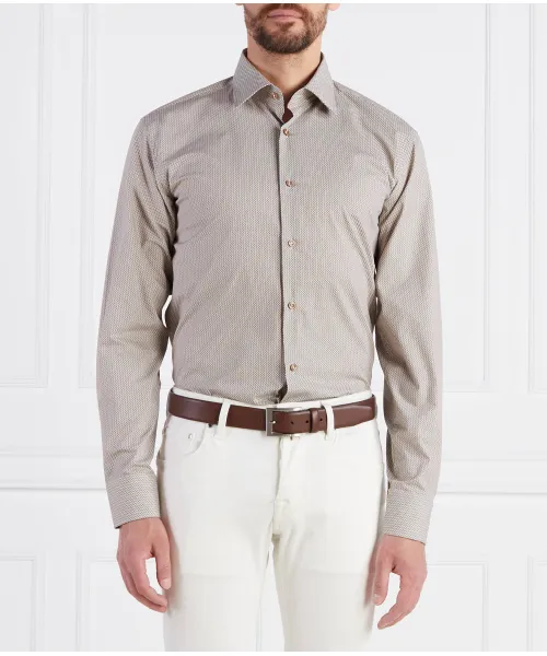 

Рубашка H Joe Kent C1-214 Regular fit Boss, коричневый