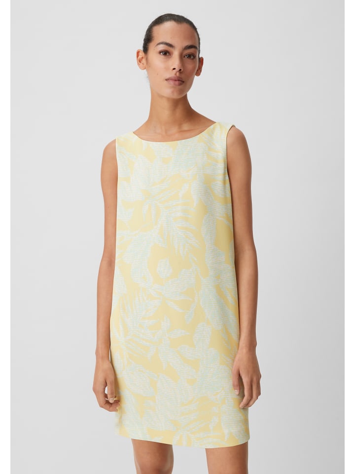 

Короткое платье comma Kleid kurz, цвет Gelb-mehrfarbig