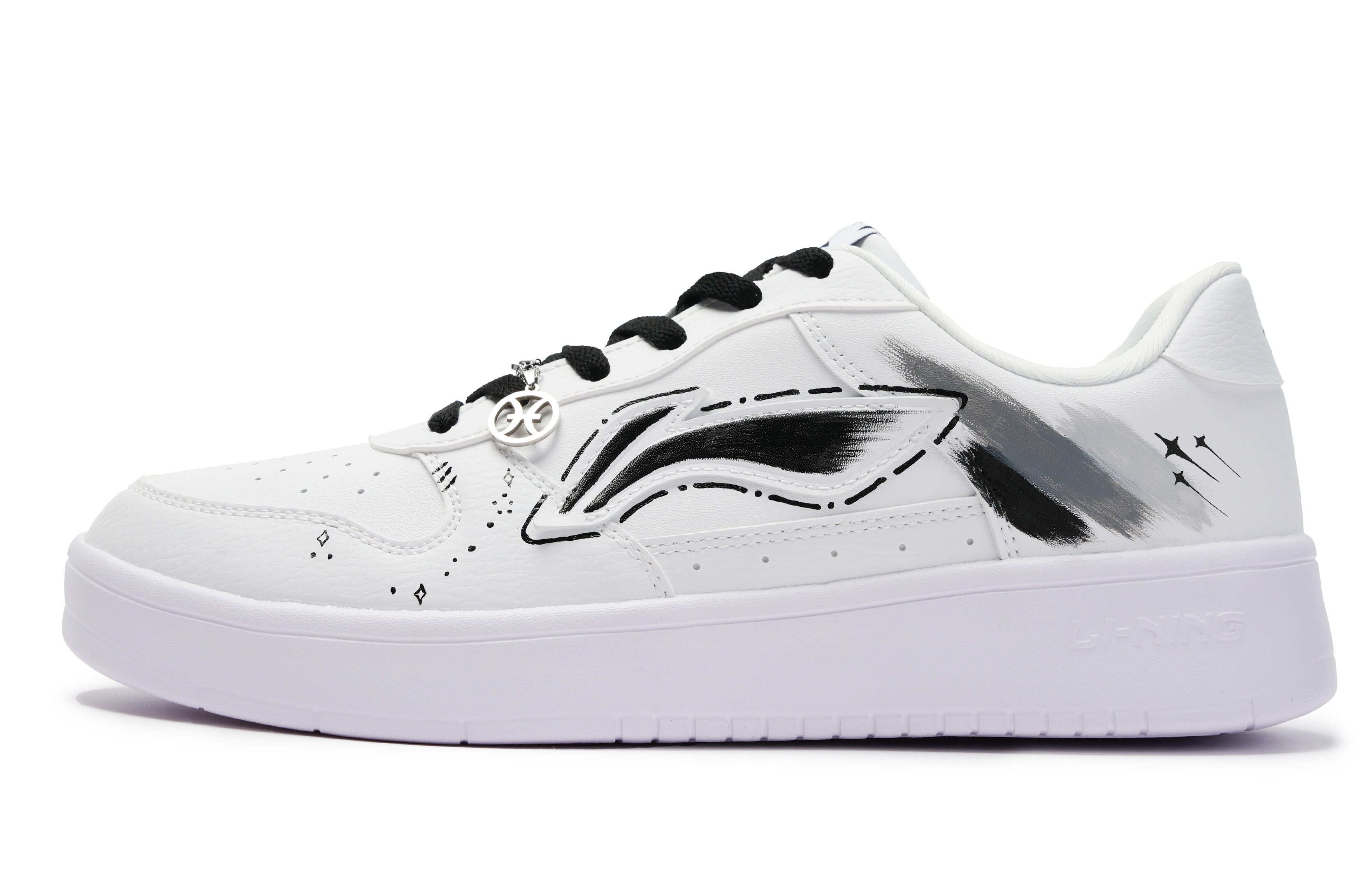 

Li-Ning Floating Boat синтетическая кожа высота увеличение, устойчивость к истиранию, легкий и дышащий лоу-топ