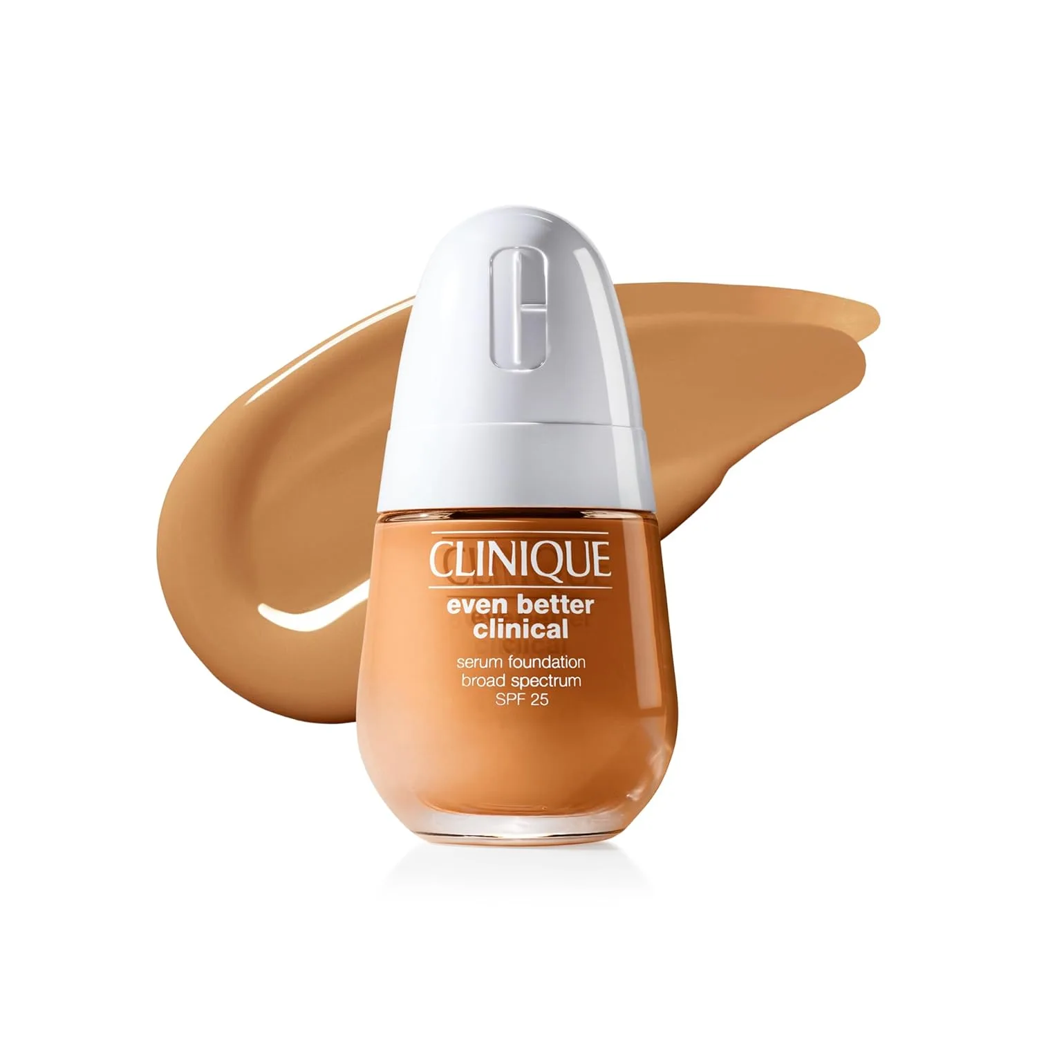 Clinique Even Better Clinical Serum Full Coverage увлажняющая тональная основа широкого спектра SPF 25 с витамином C, салициловой и гиалуроновой кислотой для жирной кожи, BD Deep Honey WN 100 - medium, warm-neutral undertones