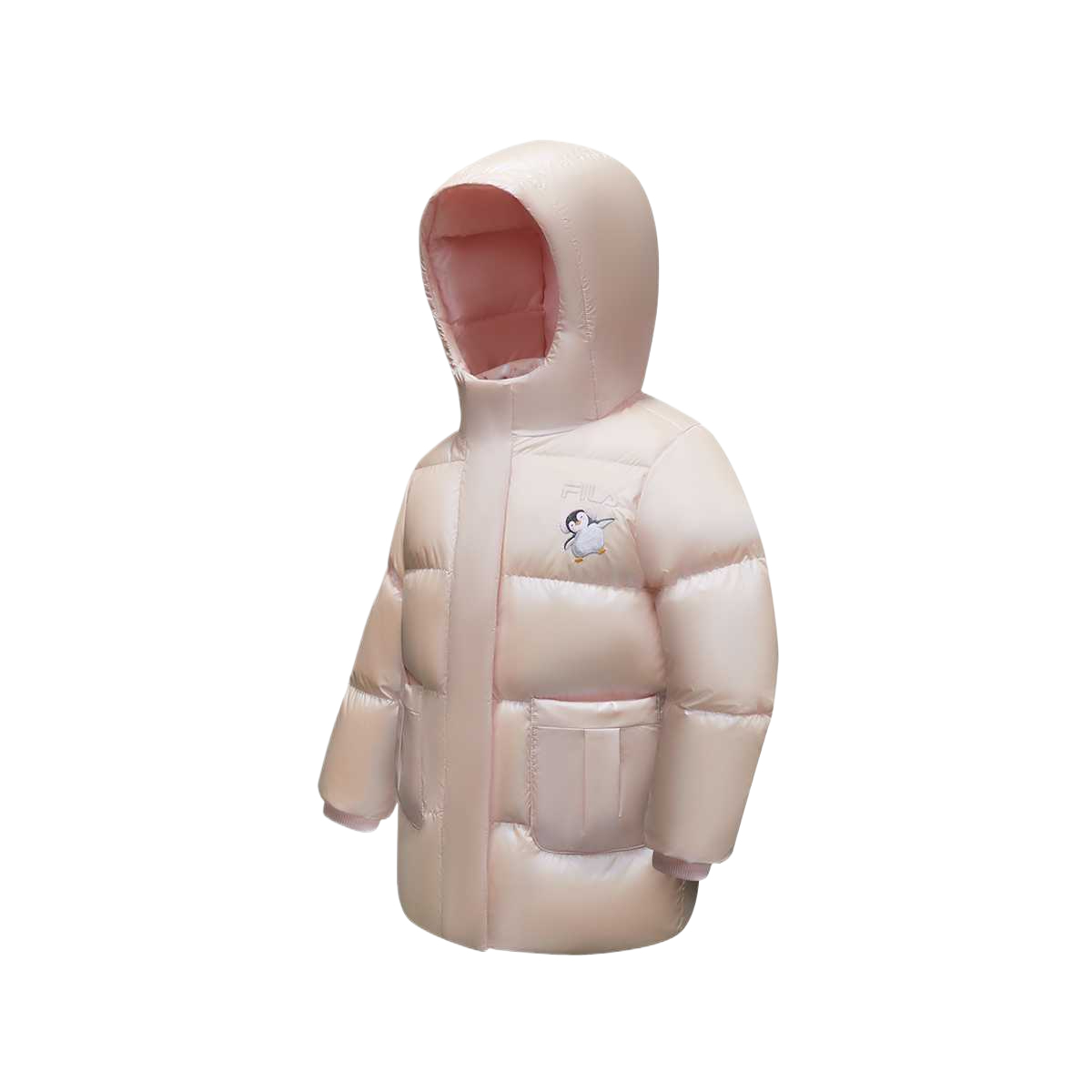 Пуховик для детей 3-7 лет FILA KIDS, розовый — фото 4