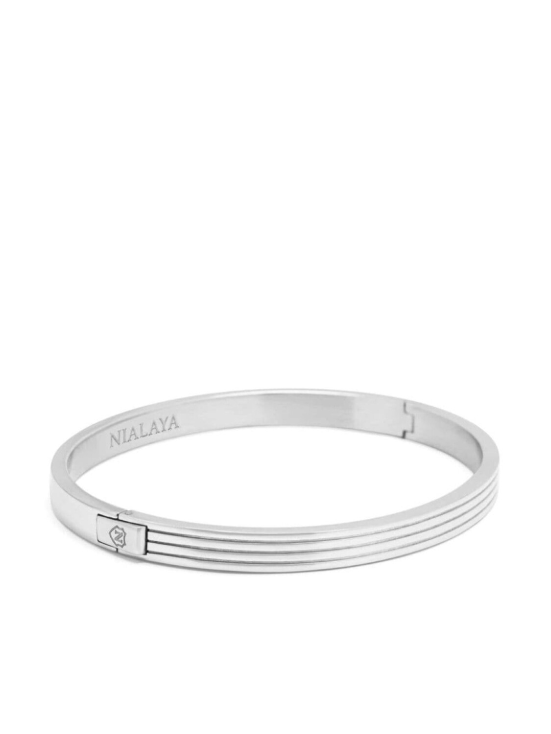 

Скульптурный браслет Nialaya Jewelry, серебряный