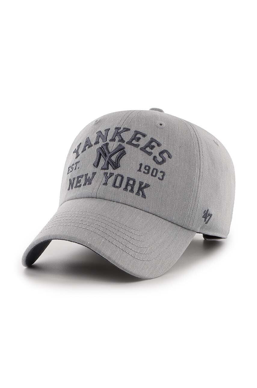 

Хлопковая бейсболка 47 бренда MLB New York Yankees 47 Brand, серый