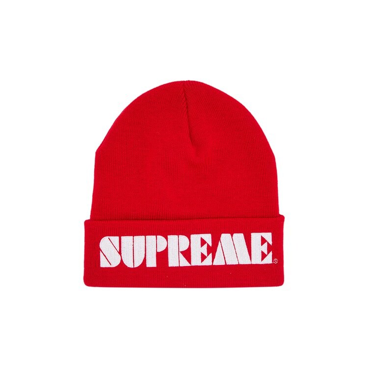 

Шапка Supreme Stencil Beanie, красный