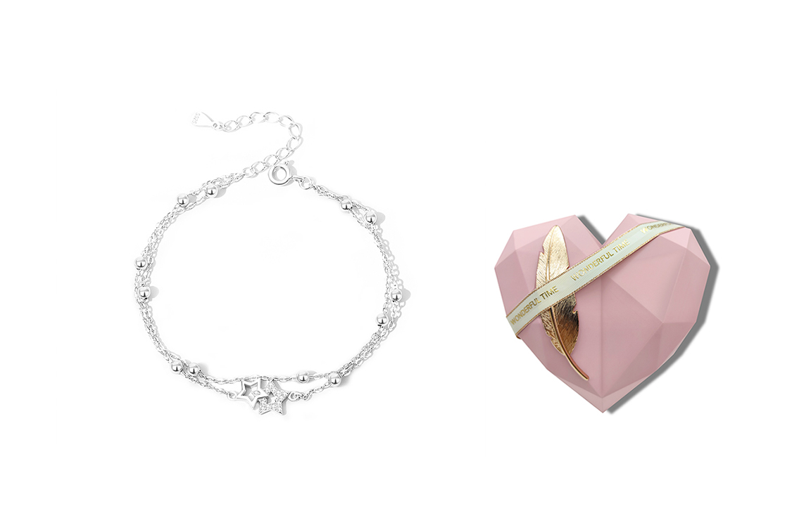 

Браслет из халцедона для женщин COPI, Starlight Double Bracelet + [Encounter Box]