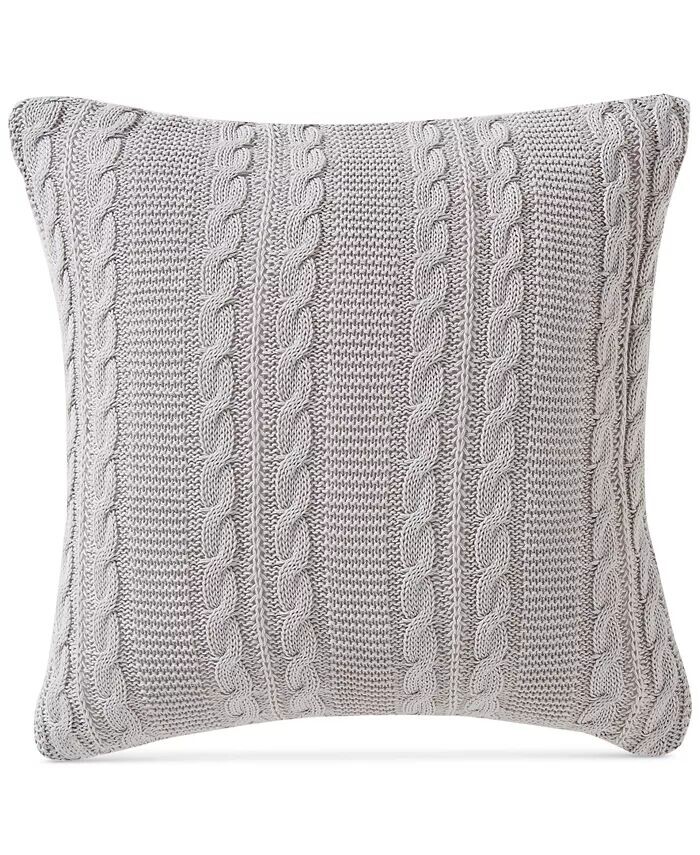 

Хлопковая декоративная подушка дублинской вязки, 18 x 18 Vcny Home, красный
