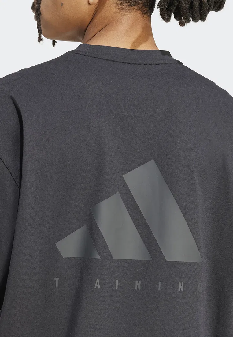 Футболка оверсайз для тренировок, Primelift Adidas, черный — фото 4