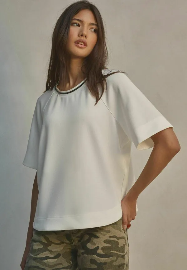 

Базовая футболка свободного кроя с коротким рукавом Next, White, Белый, Базовая футболка свободного кроя с коротким рукавом Next, White