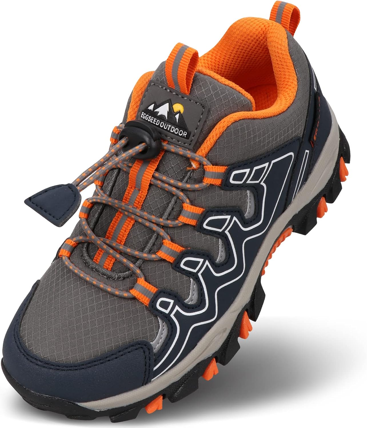 

Кроссовки для мальчиков и девочек UOVO, детская обувь для походов, бега и ходьбы на улице, теннисная обувь, водонепроницаемые, противоскользящие, модные кроссовки (младшие/старшие дети), оранжевый