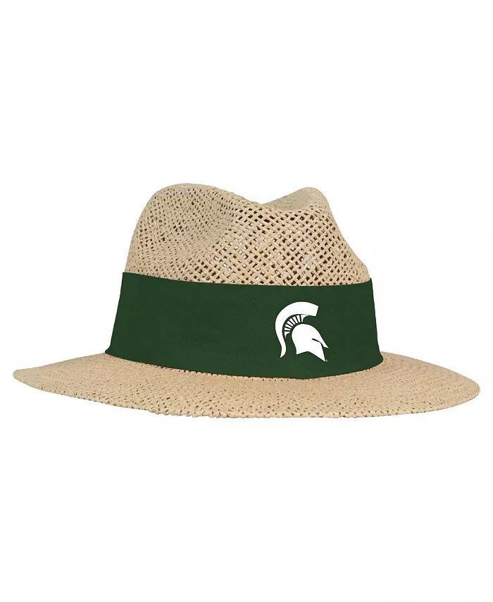 

Мужская соломенная шляпа Tan Michigan State Spartans Wellington Gambler Ahead