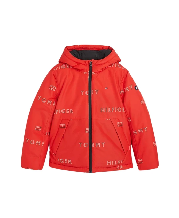 

Легкая куртка с капюшоном Tommy Hilfiger, красный