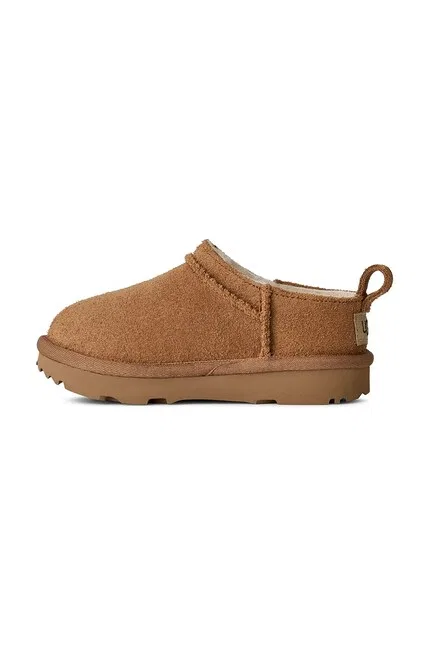 Зимние сапоги из замши Classic Micro UGG, коричневый — фото 4
