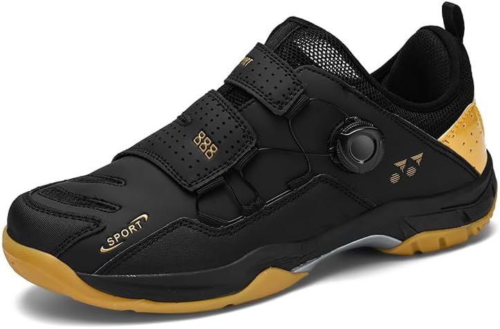 

Мужские спортивные кроссовки с поворотной пряжкой для бадминтона и настольного тенниса Meixi Mobile, черный