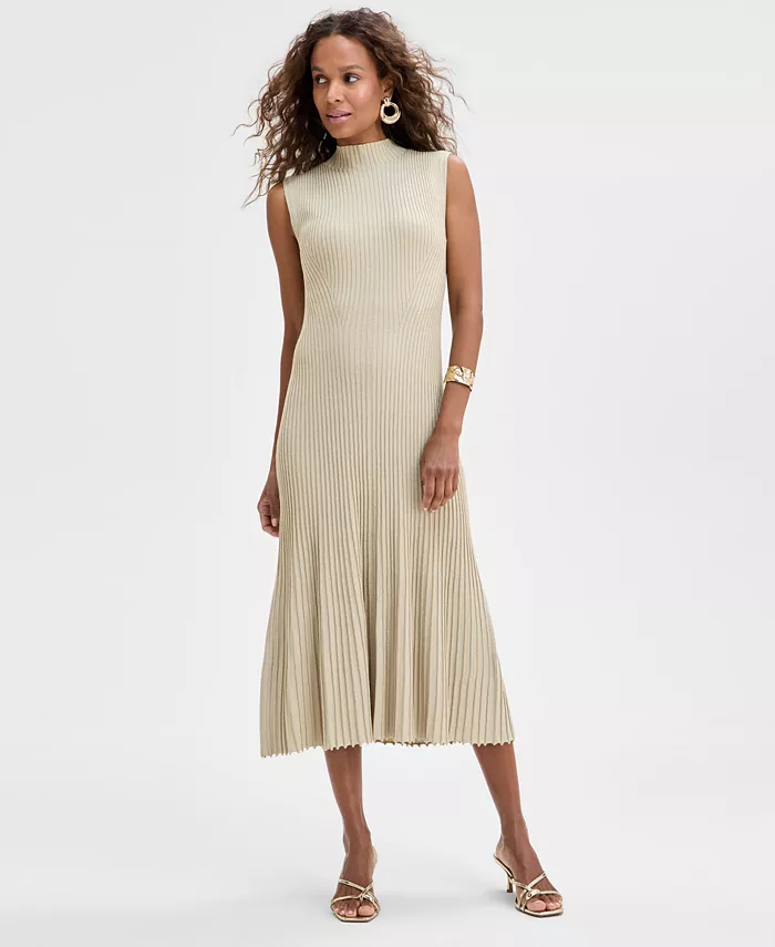 

Женское платье-свитер с короткими рукавами I.N.C. International Concepts, коричневый/бежевый