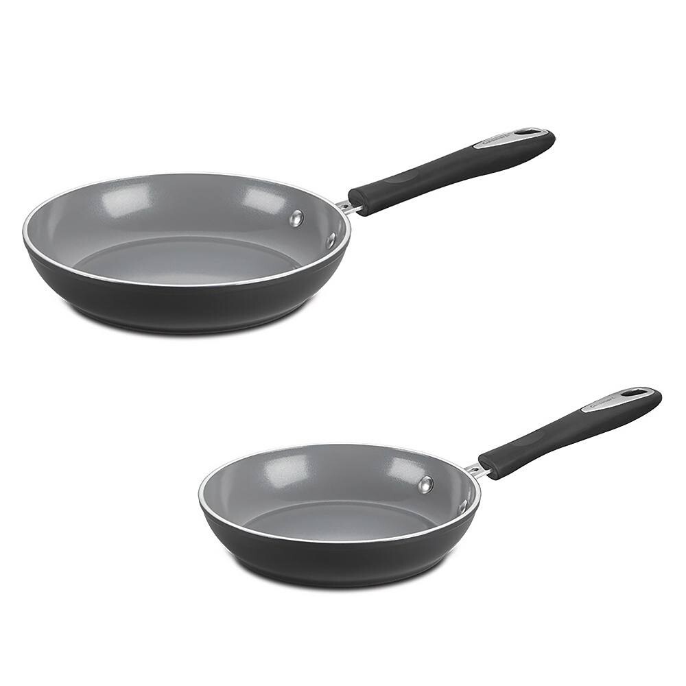 

Коллекция Cuisinart Ceramica XT Matte с керамическим антипригарным покрытием, 2 сковороды диаметром 8 и 10 дюймов в упаковке, черный