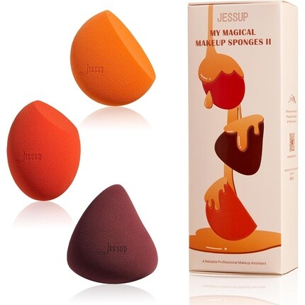 

Набор спонжей для макияжа 3 шт. Face Beauty Foundation Blender Concealer SP013 Orange Jessup