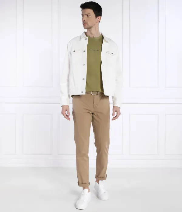 Футболка slim fit Tommy Hilfiger, оливково-зеленый — фото 2