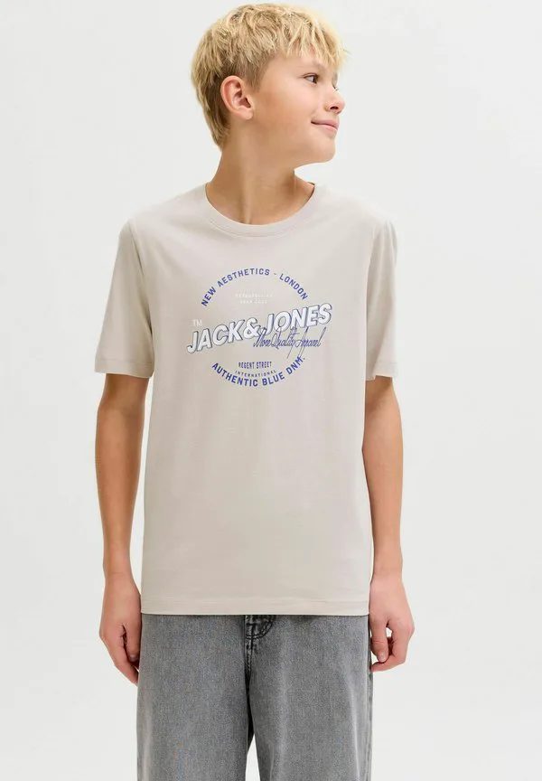 Детская футболка с принтом Jack & Jones Junior, Moonbeam — фото 2