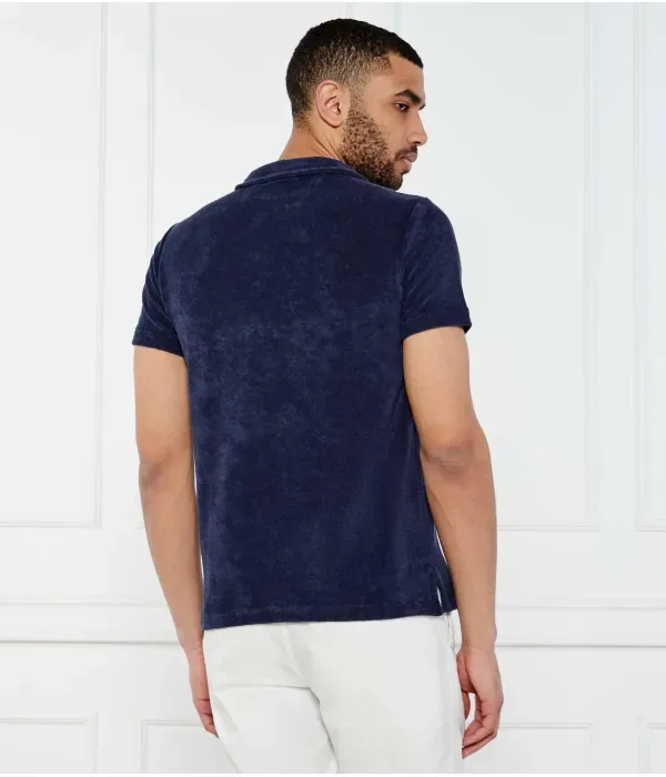 Поло Джонни regular fit Polo Ralph Lauren, темно-синий — фото 4