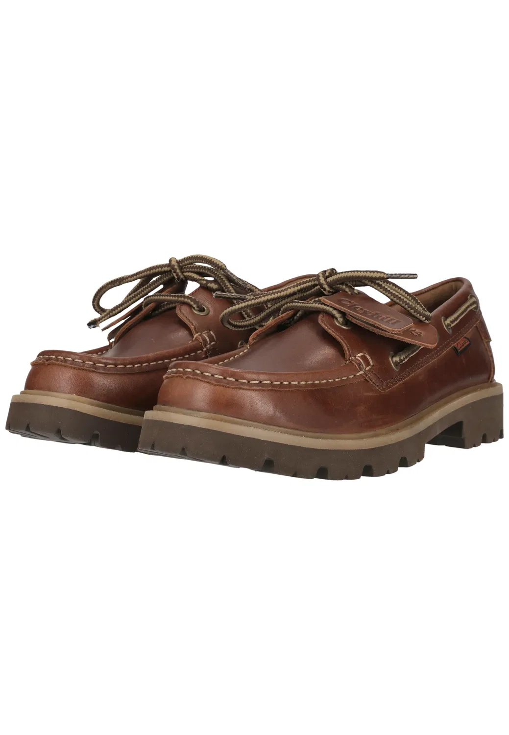 Снуршузы Cleyhill Boat Clarks, коричневая кожа — фото 2